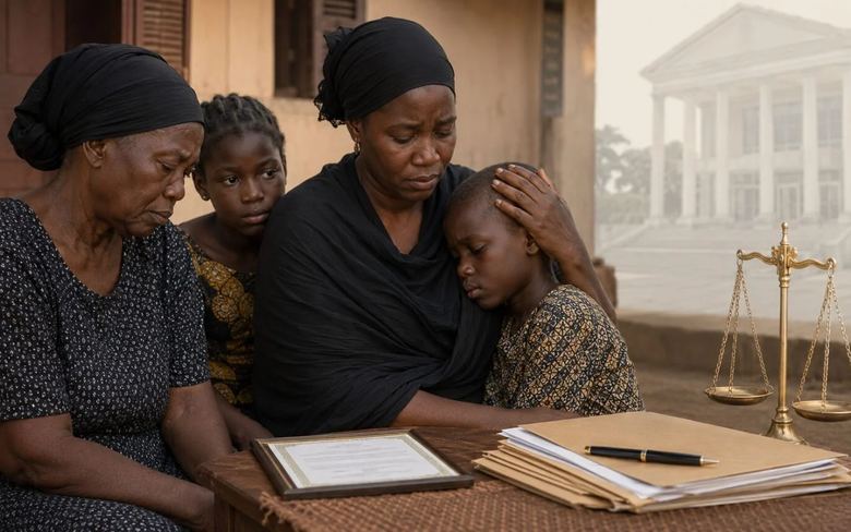 Une famille accompagnée pour les démarches administratives après un décès à Abomey-Calavi